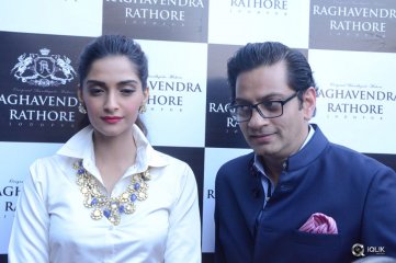 Sonam Kapoor Launches Raghavendra Rathore Store at Banjara Hills